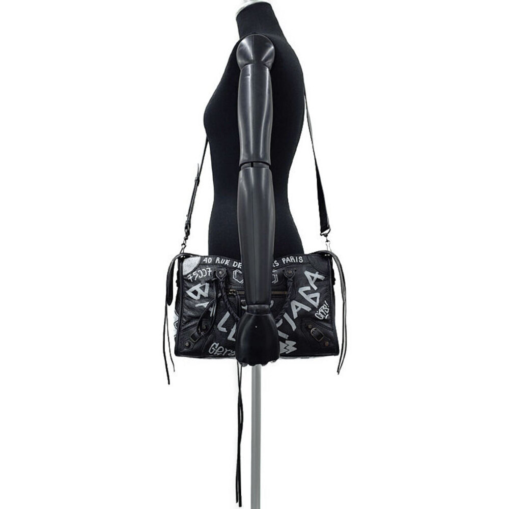 Balenciaga Classic Graffiti Bag Shoulder City - Picture 9 of 9